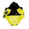 Dogface Pet Clothes Fashion Raincoat Windproof Jacket 210902