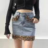 denim mini rok jeans