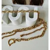fahsion Donna Catene d'oro Cinture Stilisti Cintura di collegamento Catena di vita di lusso Donna Accessori per abiti in lega di metallo Cintura Gird8965659