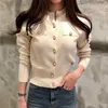 JMPRS Moda Mujer Cardigan Suéter Primavera Punto Manga larga Abrigo corto Casual Single Breasted Coreano Slim Chic Ladies Top 211221