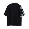 Camicette da donna Camicie da donna Moda donna nera Bottoni allentati Camisas Mujer Estate 2022 Harajuku Manica corta Farfalla stampata