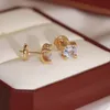 Stylish Diamond Ear Stud Luxury Designer Jewelry High Quality Classic Jewellry Silver Ears Studs Wedding Party Mens Womens Earring5478803