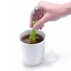 Creative Silicone Tea Tools Strainer Portable Green Silicone Teas Strains Tekanna Manuell Press Typ WH0410