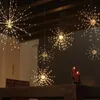 Strängar 200LEDS 3D Firework LED String Star Party Decoration Night Light Colorful Bombillas Retro Lampara Ampoule Christmas Home Decorled St St