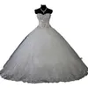 Koronki Rhinestone Plus Size Suknia Balowa Suknie Ślubne 2022 Robe de Mariage Sweetheart Luxury Kryształy Suknie Ślubne Lace-Up Vestido Novia