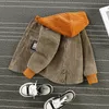 Spring Autumn Baby Clothes Corduroy Blouse Kid Hoodies Toppar pojkar flickor Bomullssport Sport Hooded Sweatshirts Spädbarn 2203073164001