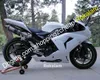 ZX 10R 2006 2007 MOTO Body Parts Set för Kawasaki Ninja ZX10R 06 07 ZX-10R vit motorcykelfeoking kit (formsprutning)