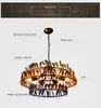 Modern industrial chandelier Nordic loft Pendant Lamp Creative Feather Ceiling Droplight for bars and restaurants