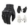 New Retro Genuine Leather Motorcycle Gloves Man Women Touch Screen Goatskin Racing Riding Gloves MX ATV Racing Guant Motocross H1022