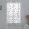 Curtain & Drapes Window Fashionable Elegant Retro Kitchen Curtains Exquisite Sheer