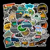 50pcs Stickers de paysage extérieur accessoires pour patiner pour ordinateur portable Bicycle de vélo