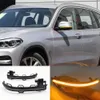 2PCS Auto LED Dyn​​amic Turn Signal Blinkerサイドミラーインジケータライト2018 2019 2020 BMW X3 X4 X5 X6 X7 G02 G05 G06 G07