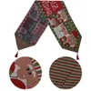 Christmas Table Runner Flower Xmas cloth Decoration Knitted Dinner Runners Cloth Placemat Home Decor Y201020
