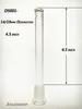 Glas-Shisha-Teile und Zubehör Downstem 14/19 mm Diffusor mit Slice 3 Zoll-5,5 Zoll DS001