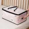 Storage Bags Foldable Mesh Quilt Bag Home Double Zipper Clothes Pillow Organizer Cabinet Moisture-proof Finishing Luggage
