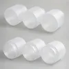 2021 Frost Stor Refillerbar Pet Plastkärl med plastkåpa 200 ml 200cc Tomma kosmetiska behållare Pott Shampoo Jars 20st