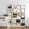 Fashion Home Paper Storage Caixa de armazenamento cor coberta de escritório colapsável estante de acabamento de vestuário de vestuário de roupas de vestuário Y200628