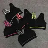 Nytt brev klippt ut sportbh kvinnor fitness yoga push up gym vadderad topp atletisk sexig träning löpning kläder p1656068426