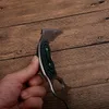 Hochwertiges Karambit-Messer mit 440C-Satinklinge, Full-Tang-Micarta-Griff, feststehende Klingen, Klauenmesser mit Lederscheide