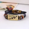 Id ID da moda Tag Bracelet Casal Heart Leather Bracelets Homens Mulheres Multilayer Bracelet Jewelry Girlfriend Gift Will and Sandy