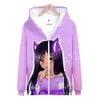 Aphmau Merch 3D Stampa Zip Up Felpa con cappuccio da donna/uomo Felpa con cappuccio Ragazzi Ragazze Bambini Streetwear Giacca con cerniera Hip Hop Tuta da uomo