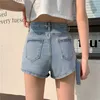 SURMIITRO Denim Shorts Women Fashion Summer Korean Style Fashion High Waist Jeans Shorts Female Short Pants 210712