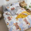 Cute Bedding Set Luxury Modern Fruit Cartoons Queen Size Sheets Adult Children Duvet Quilt Cover Comforter Kawaii Boys Girl 210615