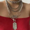 Collier Lacteo 5 avec pendentif carré géométrique, bijoux ras du cou, Miami, Cuba, hommes et femmes, pièce / ensemble Q0809