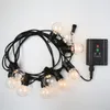 Струнные светильники на солнечной энергии 10Bulbs 20Bulbs G50 многоцветные мелодикутные струны на открытом воздухе садовые лампы для свадьбы рождественские гирлянды