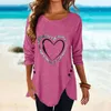 Women's Blouses & Shirts Plus Size Women Clothing 2021 Winter Long Sleeve 3D Printed O-Neck Tops Tunic Blouse Camisas De Mujer Blusas