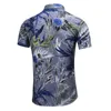5xl 6xl 7xl夏のファッションメンズハワイアンシャツ半袖レギュラーフィットフローラルシャツトップブラウス男性プラスサイズ210528