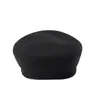 Береты, повседневные военные кепки, женские хлопковые береты, плоские шапки, восьмиугольная черная шляпа в стиле ретро, корейский стиль, Czapka Zimowa Damska Gorros Mujer 6666272