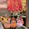 Creative Fashion Lucky Cat Transparent Floating Bottle Keychain Female Cute Acrylic Doll Nyckelringbil Pendant Smyckespresent G10199568826