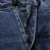 Jeans män slim passform blå stretch vår och höst denim man byxor mode avsmalnande män byxor högkvalitativa herrkläder, 931 x0621