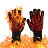 Hot BBQ Gloves Värmebeständig köksugn Mitts Professionell Lång värmebeständig matlagningshandskar för grillning, grill My-INF0539 107 S2
