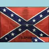 Banner Flags Festive & Party Supplies Home Garden Confederate Rebel Civil War Flag Battle Two Sides Printed National Polyester 90X150Cm Drop