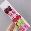 Hårtillbehör 10pcsirls tyg handgjorda båge elastiska band prinsessor pannband gummi rep hästsvanshållare barn