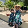 Matching Family Outfits Summer Mother Daughter Sleeveless Vestidos Mom Baby Suspender Holiday Mommy and Me Beach Tank Dress 210529