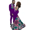 Moda vestidos de roupas africanas para mulheres ankara estilo batik imprime homens terno senhora sexy vestido casais roupas wyq52