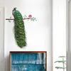 Colourful Animals Peacock On Branch Feathers Wall Stickers 3d Vivid Wall Decals Home Decor Art Decal Poster Animals Home Decor Y0805