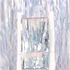 Party Decoration Anniversary Decor Backdrop Gardiner Glitter Multicolor Tinsel Fringe Folie Gardin Födelsedag Bröllop Baby Shower