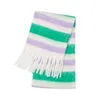 Vrouwen plaid sjaal winter warme sjaal en wraps bandana pashmina vrouwelijke foulard lange deken regenboog harige bufanda 2021