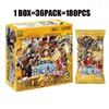 Japanische Anime-Karten One Pieces Ruffy Zoro Nami Chopper Franky Paper Collections Kartenspiel Sammlerstücke Battle Child Geschenk Spielzeug AA220314