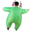 Green Monster Anime Niños Cosplay Disfraces Boy Girl Inflable Ropa Halloween Fiesta de Navidad Ropa para niños Blow Up Disfraz Q0910