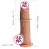 AKKAJJ Huge Dildo with Whole Balls & Suction Cup Realistic Penis Dual-layered Liquid Silicone Sex Toys for Woman T191225