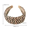 Bohemian Hairbands Straw Weaving Knotted Headband Women Cross Knot Head Hoop Bezel Handmade Hair Accessories Turban Hair Hoop