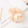 Scrunchies hairbands الصلبة الحرير الحرير الشعر الأمعاء العلاقات الأمعاء الحبال الفتيات ذيل حصان حامل اكسسوارات للشعر 6 تصاميم by1575 79 y2