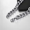 3-11mm rostfritt stål halsband kedja män lång curb länk choker manlig kvinnlig fylld solid halsband smycken julklapp