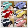 Hot Jelly Luxury Slippers Crystal Sandals Flat Slides High Heels Slipper Summer Beach Thick Bottom Stuffies Platform Alphabet Shoes 35-41