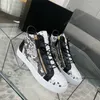 Hommes Femmes Casual Chaussures Crocdile Snake Leather avec Zipper Metallic Embossed High Cut Boot Designer Black Gold Sneakers Lace Up Trainers Chaussures rxcfxqssz